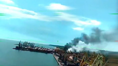 VIDEO | Ucraina anunță că a paralizat un port strategic folosit de Rusia pentru aprovizionarea frontului