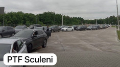 Trafic intens la Sculeni pe sensul de ieșire din Republica Moldova. Autoritățile recomandă rute alternative

