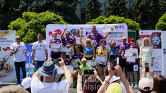 GALERIE FOTO | Marșul factorilor poștali. Poștași din România și din R. Moldova au participat la evenimentul dedicat centenarului primului zbor aeropoștal pe ruta București–Chișinău