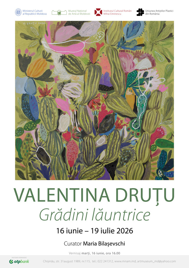 ICR „Mihai Eminescu” susține expoziția de pictură „Grădini lăuntrice” a artistei Valentina Druțu