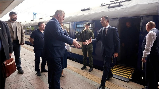 Șeful NATO, Mark Rutte, se află într-o vizită surpriză la Kiev 