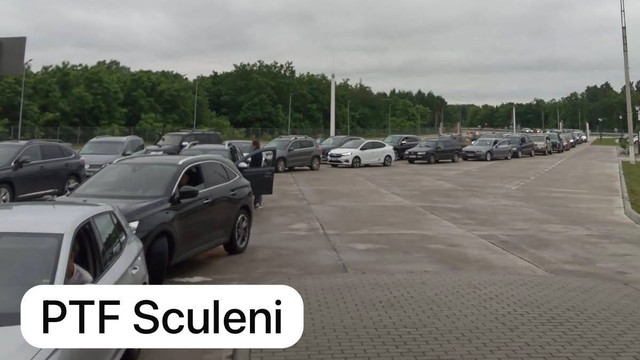 Trafic intens la Sculeni pe sensul de ieșire din Republica Moldova. Autoritățile recomandă rute alternative

