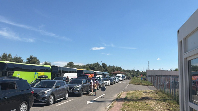 Trafic intens la punctul de trecere Giurgiulești-Galați. Călătorii sunt îndemnați să aleagă rute alternative

