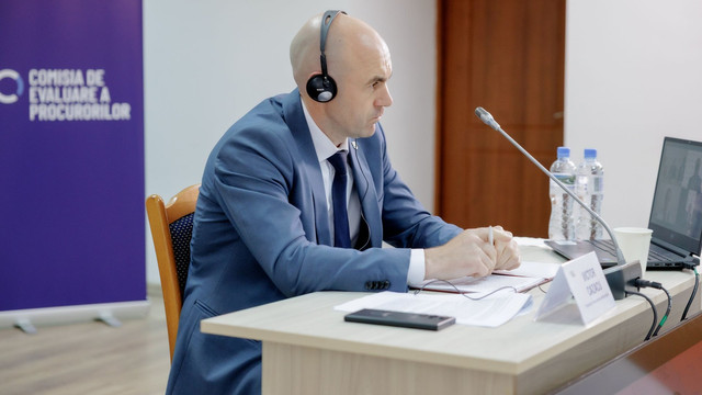 Procurorul anticorupție Victor Cazacu, audiat pentru a treia oară de Comisia de evaluare

