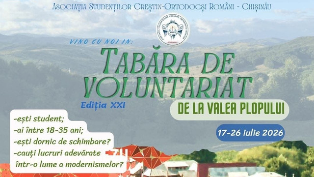 ASCOR Chișinău îndeamnă tinerii din R. Moldova să participe la o tabără de vară din România