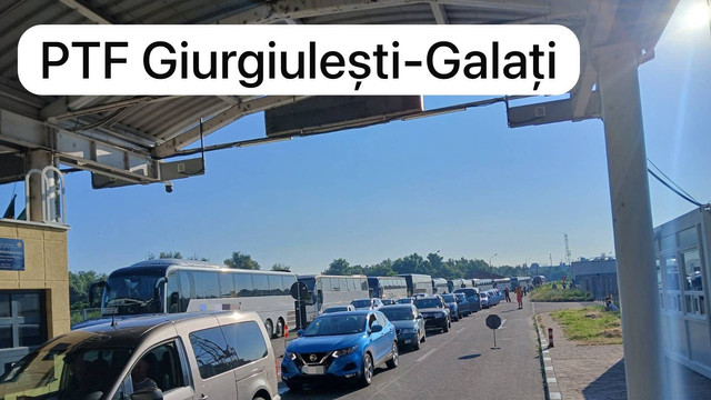 Trafic intens la PTF Giurgiulești-Galați. Autoritățile recomandă puncte alternative de traversare