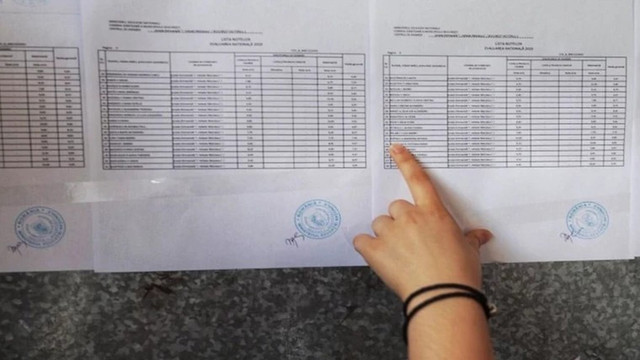Rezultatele preliminare ale examenelor de gimnaziu au fost afișate