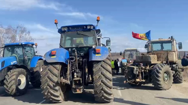 Posturile vamale Leușeni și Sculeni, blocate de protestele organizate de fermieri