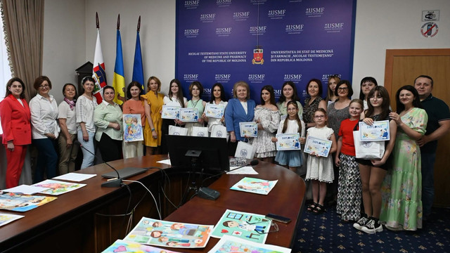 USMF „Nicolae Testemițanu” a premiat câștigătorii concursului de desene „Medicul – prin ochii unui copil”

