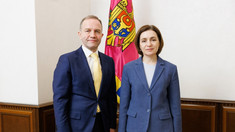 Maia Sandu a avut o întrevedere cu Falk Lange, șeful Oficiului Consiliului Europei la Chișinău