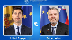 Slovenia reconfirmă sprijinul pentru integrarea europeană a Republicii Moldova. Subiectele discutate de ministrul Mihai Popșoi și omologul său sloven

