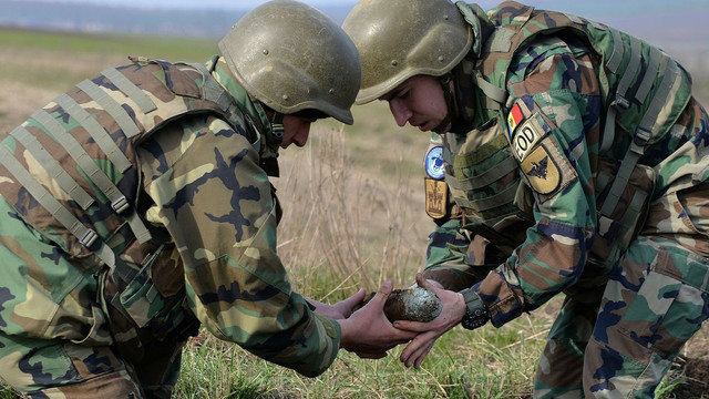 Geniștii militari au neutralizat 21 de obiecte explozive rămase din perioada celui de-al Doilea Război Mondial

