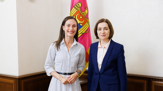 Maia Sandu s-a întâlnit cu Sanna Marin, fosta Prim-ministră a Republicii Finlanda. Au discutat despre reforme și parcursul european al R. Moldova