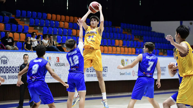 Naționala U-16 de baschet a R. Moldova a învins San Marino la Campionatul European
