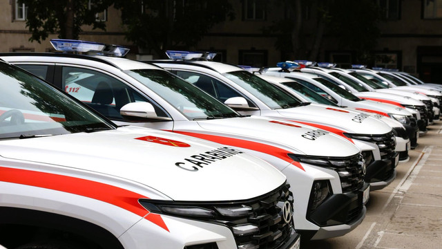 Inspectoratul General de Carabinieri a primit 14 automobile de serviciu cu sprijinul UE și al Italiei