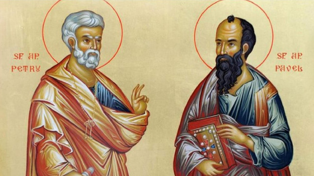 Creștinii ortodocși de stil vechi îi sărbătoresc astăzi pe Sfinții Apostoli Petru și Pavel
