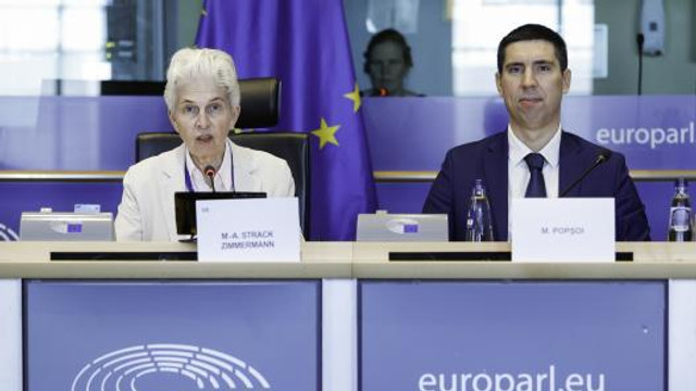 Mihai Popșoi a prezentat în Parlamentul European prioritățile Republicii Moldova în domeniul securității și apărării