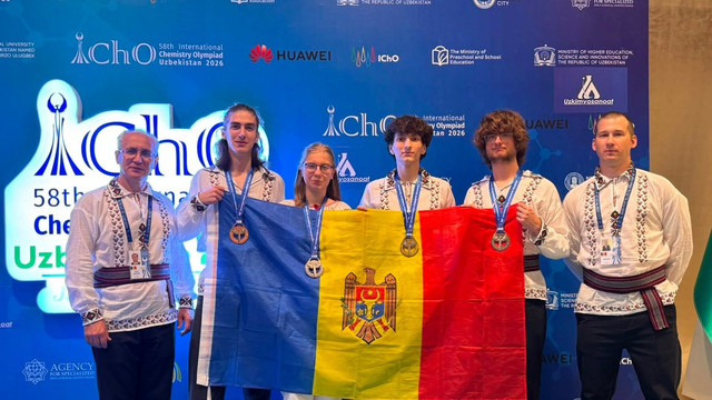Lotul olimpic al Republicii Moldova a cucerit patru medalii la Olimpiada Internațională de Chimie din Uzbekistan
