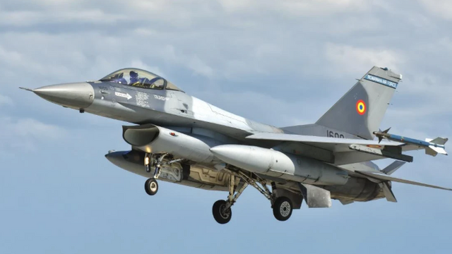 O altă dronă a fost doborâtă de un avion F-16 în spațiul aerian românesc